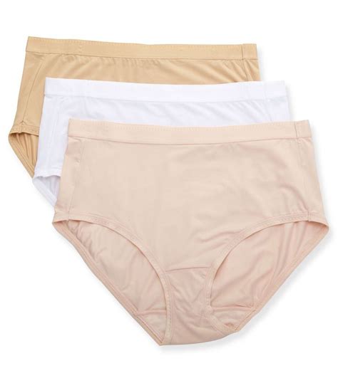 Vanity Fair Lingerie Women's Comfort Where It Counts Brief Underwear, 3 ...