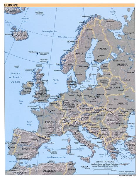 Maps of Europe | Map of Europe in English | Political, Administrative, Physical, Geographical ...