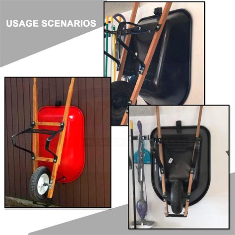Buy Wheelbarrow Hanger Holder WBH Wall Mounted Bracket for Most ...