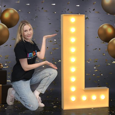 Amazon.com: imprsv Marquee Light Up Letters, Mosaic Letters 4FT Marquee ...