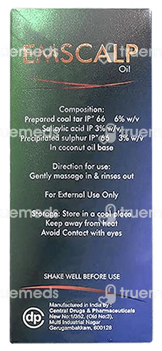 Emscalp Hair Oil 100 Ml - Uses, Side Effects, Dosage, Price | Truemeds
