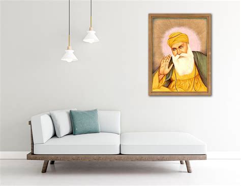 Tamatina Religious Art Canvas Painting | Guru Nanak dev ji| Sikhism ...