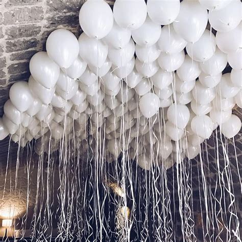Buy PartyWoo White Balloons 50 pcs 12 inch, Latex Balloons, Party ...