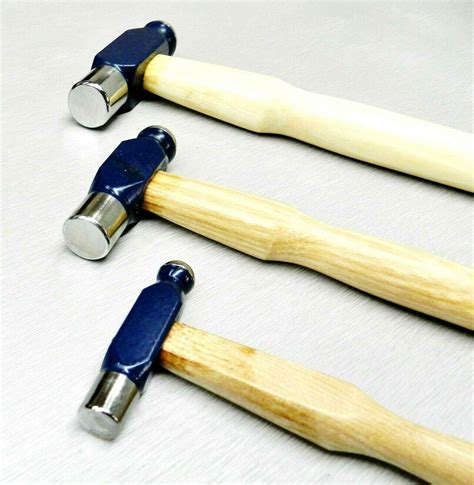 OSCAR Ball Peen Hammer Set 3 Ball Pein Hammers 1oz 2oz 4oz Hobby Craft ...