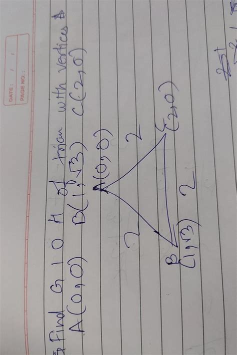 how to find g i o h of triangle? - Brainly.in