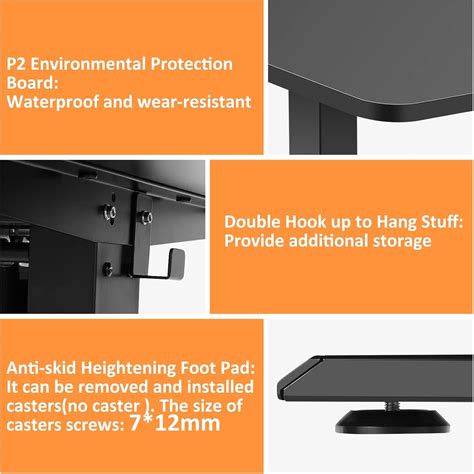Buy Electric Standing Desk Adjustable Height, 48x 24 inch Sit Stand ...