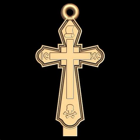 Elegant Cross Pendant 3D Model STL - Exquisite Design