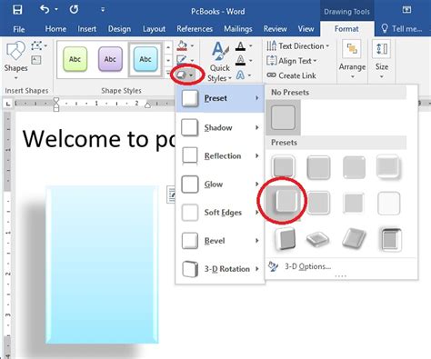 Microsoft Word Tutorial - Applying TextBox Effect
