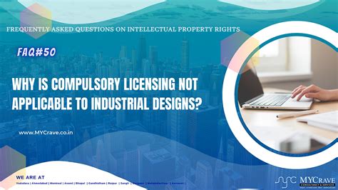 Why is compulsory licensing not applicable to industrial designs?