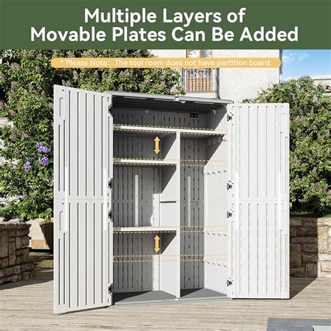 Aoxun Outdoor Storage Shed, 64 Cu.Ft Vertical India | Ubuy