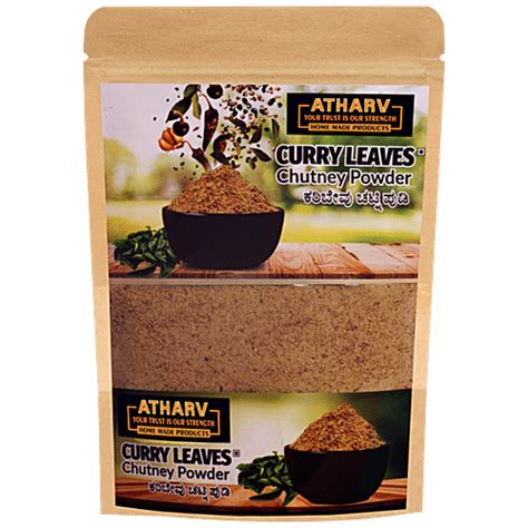Buy Atharv Home Made Products Curry Leaves Chutney Powder - Spice Blend ...