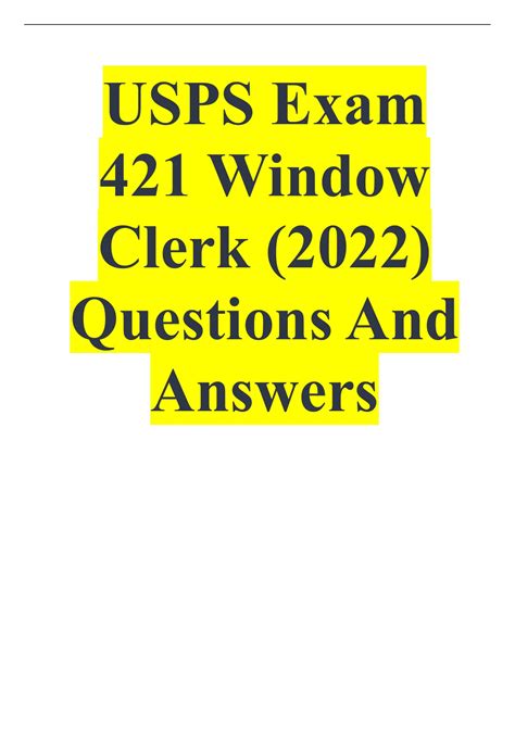 Image result for USPS Window Clerk Practice Test