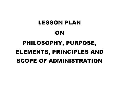 A-2005 lesson plan on philosophy, purpose, and principles of ...