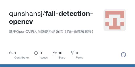 Fall Detection in OpenCV 的图像结果