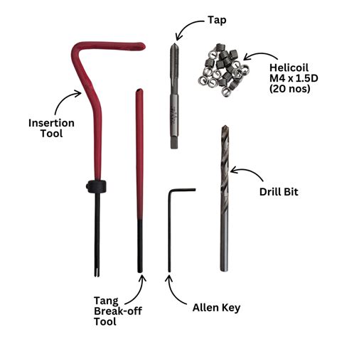 M4 Helicoil Thread Repair Kit – OnlyScrews