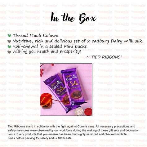 Buy | Chocolate Pack with Moli Kalawa Roli Chawal | Tied Ribbons