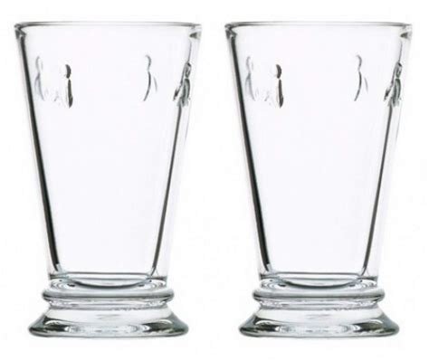 Buy La Rochere Stemless Glass Set of 2 – Napoleon Bee 11 oz Clear Glass ...