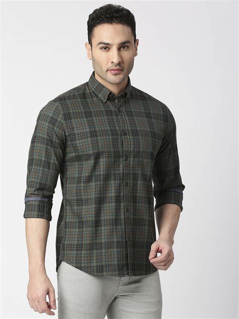 Bottle Green Premium Cotton Fine Twill Checks Shirt – Dragon Hill Lifestyle