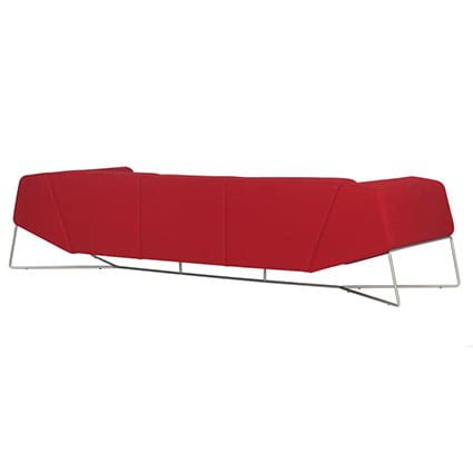 Modern Oval Waiting Sofa Custom Upholstered Lounge Seating for Cafes ...