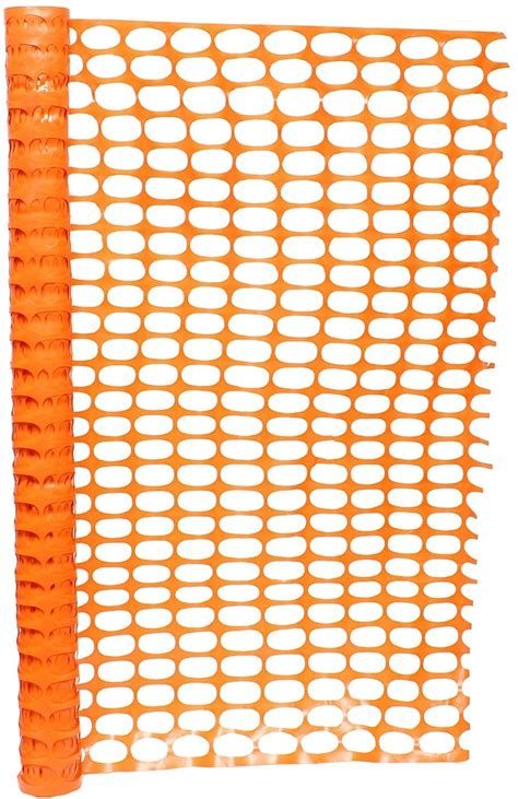 K T I® Plastic Mesh Fence Pack Of 1 Construction Barrier Netting Orange ...