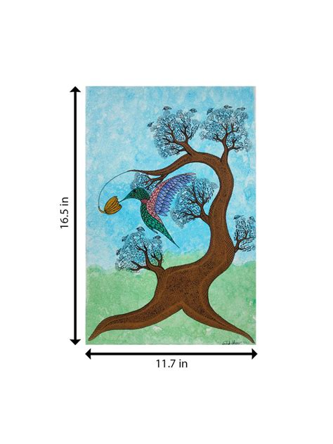 Buy Enchanted Forest In Gond by Sandeep Dhurve | Home Decor Painting