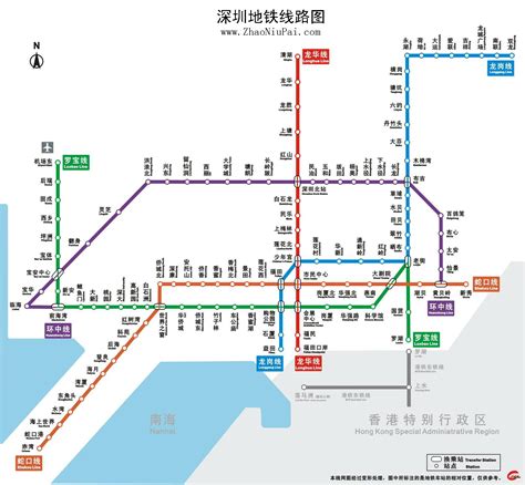 野猪尖-深圳地铁线路图（2011年10月最新清晰版）