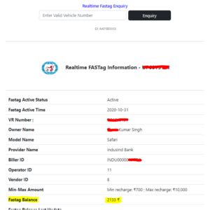 Image result for Fastag Check