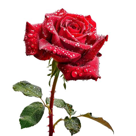 Red Rose With Water Drops Large Size Of Emoji Flower, Rose, Water, Drop PNG Transparent Image ...