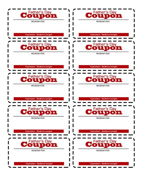 Printable Coupon Template Blank