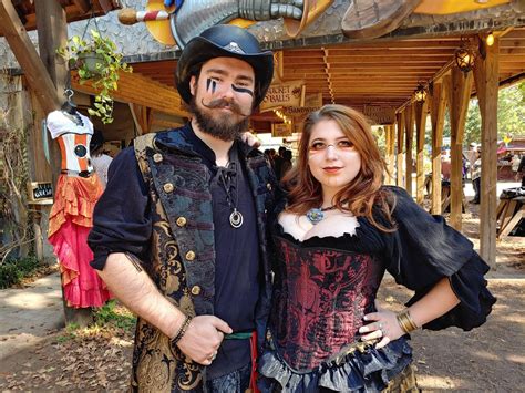 Gold and Red Couple's Pirate Costume — Silver Leaf Costumes | Handmade ...
