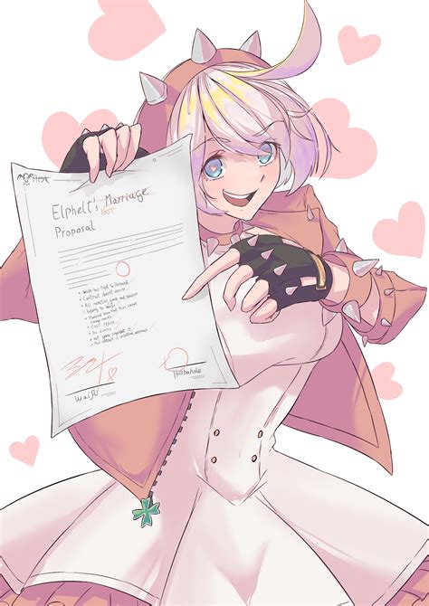 elphelt valentine (guilty gear and 1 more) drawn by calmgreentori ...