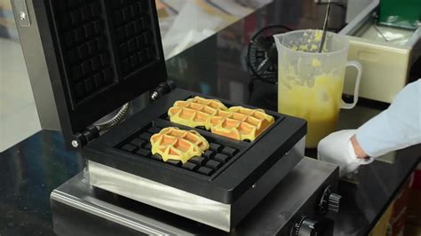 Professional Square Waffle Maker Factory Restaurant Belgian Waffle ...