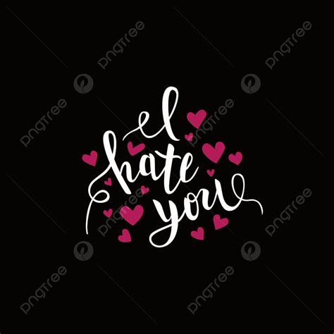 I Love You Vector Design Images, I Hate You Love You Heart Funny ...