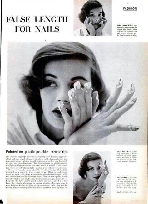 when were acrylic nails invented