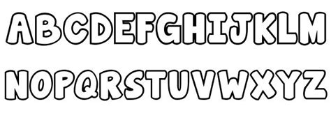 bubble letters uppercase