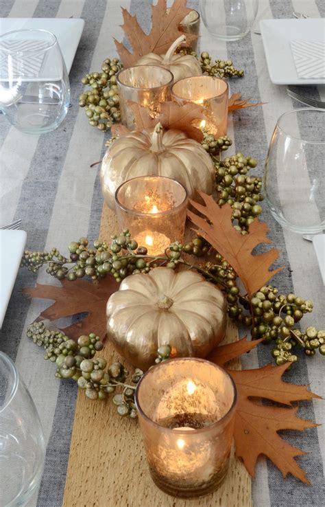 Beautiful DIY Thanksgiving Table Centerpiece