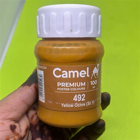 Camel premium poster colours yellow ochre 100 ml-8901425025482 ...