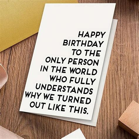1PC Hilarious Birthday Card - A Humorous Card Designed For Siblings Or ...
