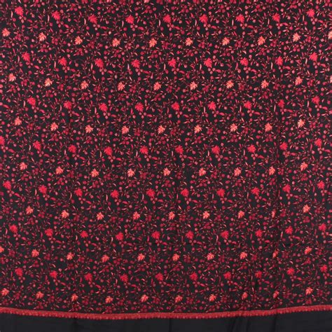 Black Base Kashmiri Hand Sozni Embroidered Pure Crepe Saree – Kashmir ...