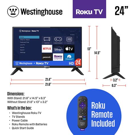 Customer Reviews: Westinghouse 24" HD Smart Roku TV WR24HX2210 - Best Buy