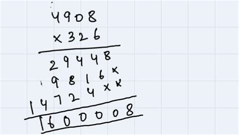 Find the product4908 by 326 - Brainly.in