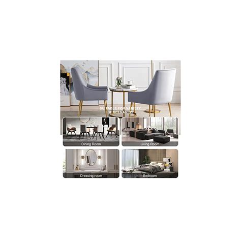 Buy Oryxearth Velvet Dining Chairs Mid Century Modern Upholstered ...