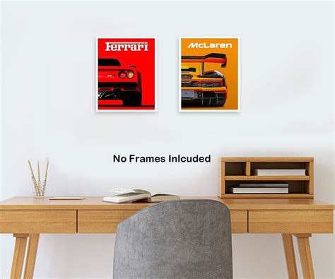 NIIORTY Modern Supercar Wall Art Prints Set, Cool Racing India | Ubuy