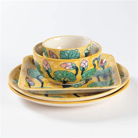 Water Lily 6-Piece Ceramic Dinner Set – Eyaas