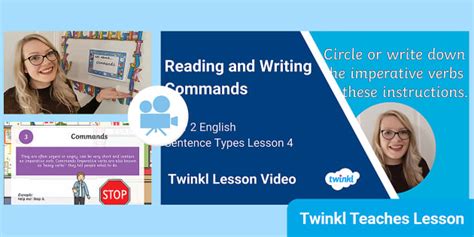 Reading and Writing Commands | Year 2 Literacy Video Lesson