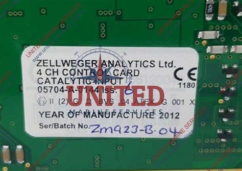 HONEYWELL ANALYTICS LTD. 05704-A-0144 4 CHANNEL CONTROL CARD ISS. 06 ...