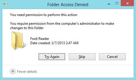 Image result for Admin Right Access Error