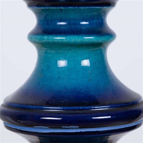 Large Ceramic Floor Lamp with New Custom Made Lampshade René Houben ...