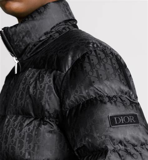 Dior Oblique Down Jacket Black Technical Jacquard | DIOR