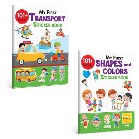 Buy My First Transport and Shapes & Colors Sticker Book with 101 ...